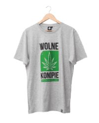 Koszulka Wolne Konopie szara