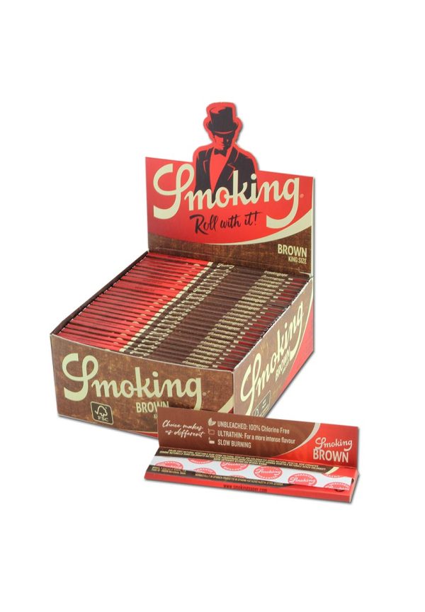 Smoking King Size Brown tissue paper, unbleached