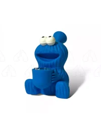 bongo-silikonowe-cookie-monster-wys-115-cm-szklany-cybuch odkrecany ustnik fajka wodna