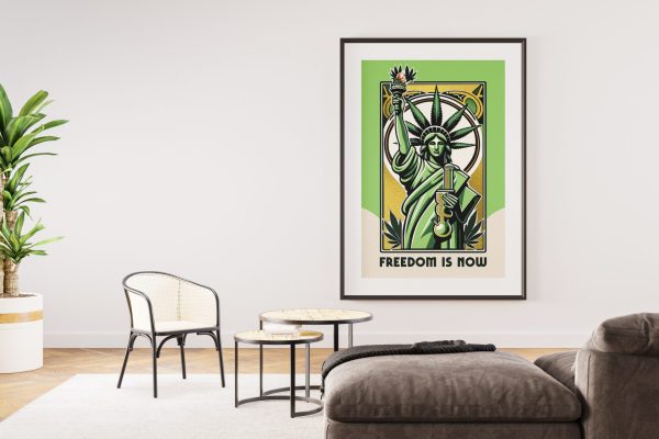 freedom is now weedecor plakat b2