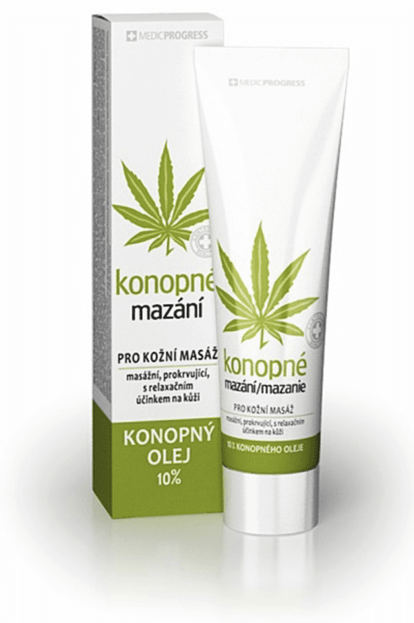 Tuba z maścią konopną Medicprogress 100 ml – produkt z 10% olejem konopnym przeznaczony do łagodzenia bólu mięśni i stawów.