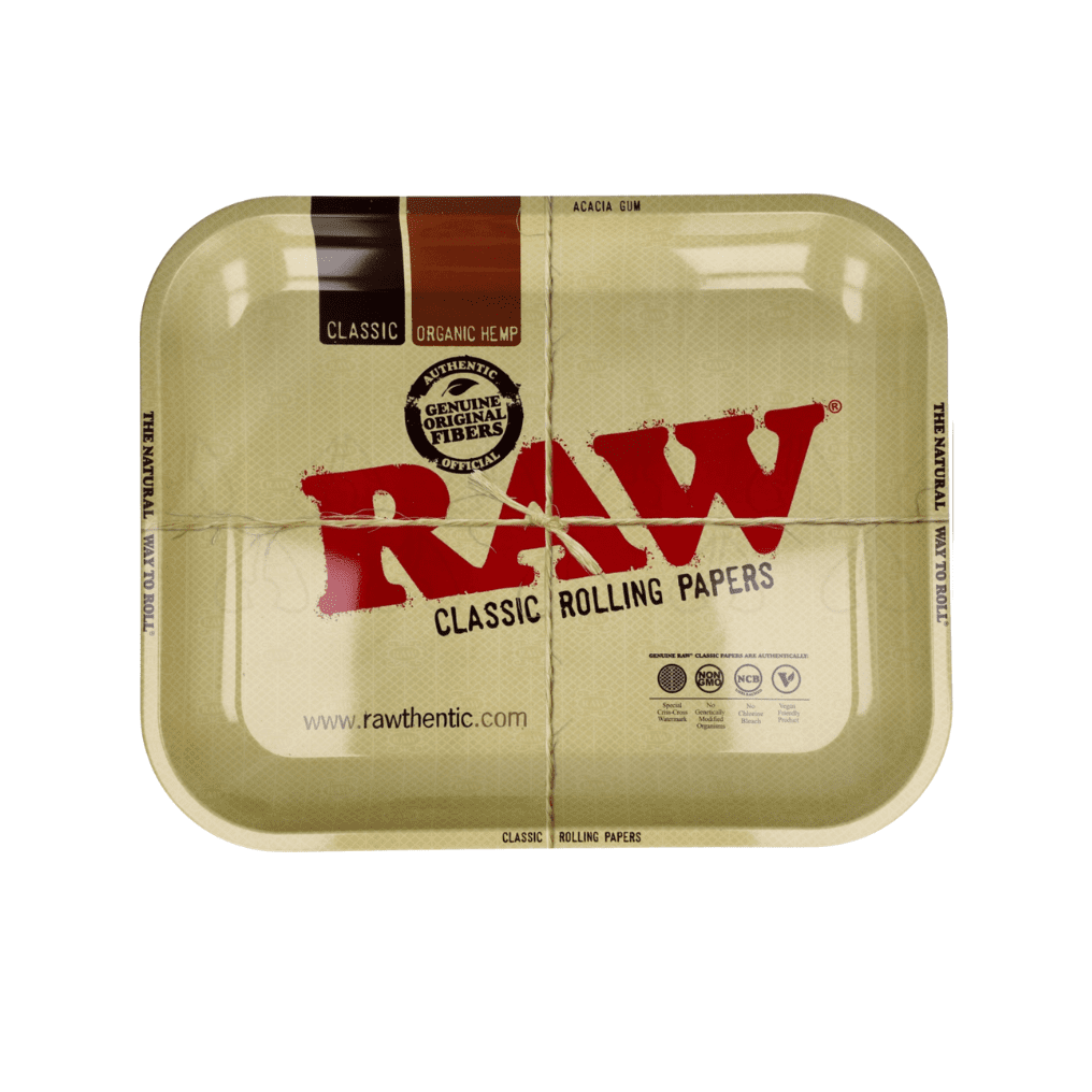 Metalowa tacka RAW Large 34x27,5 cm – widok boczny.