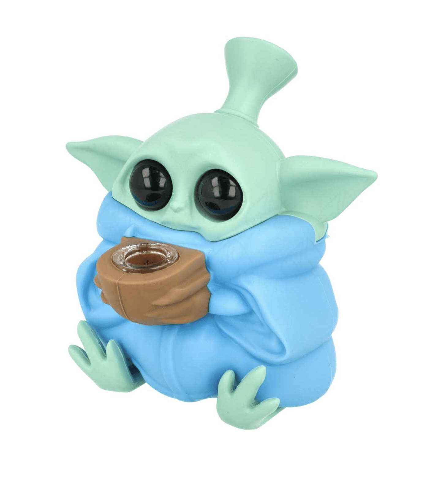 Bongo Baby Yoda silikonowe niebieskie